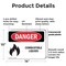 Signmission Combustible Liquids Danger Sign, Plastic, 14in W x 10in L, 2PK OS-2PACK-DS-P-1014-L-1072 - alternate 2